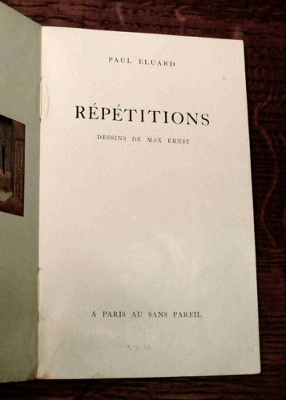 Répétitions, page de titre - © Succession Paul Eluard et B.L.J.D.